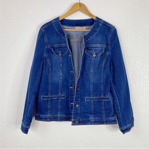Chico's Dark Blue Jean Jacket